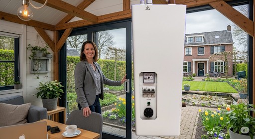 Elektrisch verwarmen voor Anna haar bedrijf aan huis